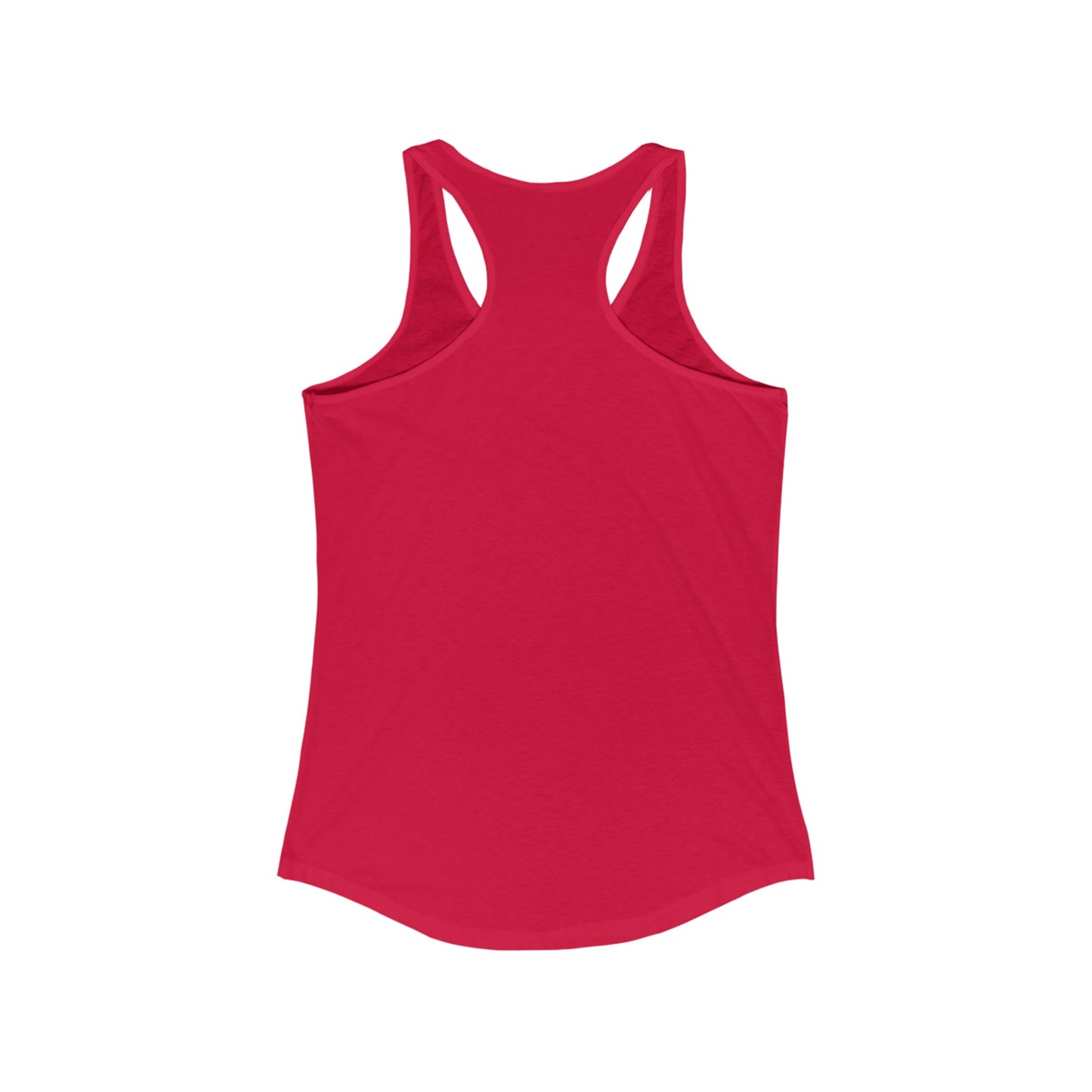 Racerback Tank-Top, Agwe veve , White on Red