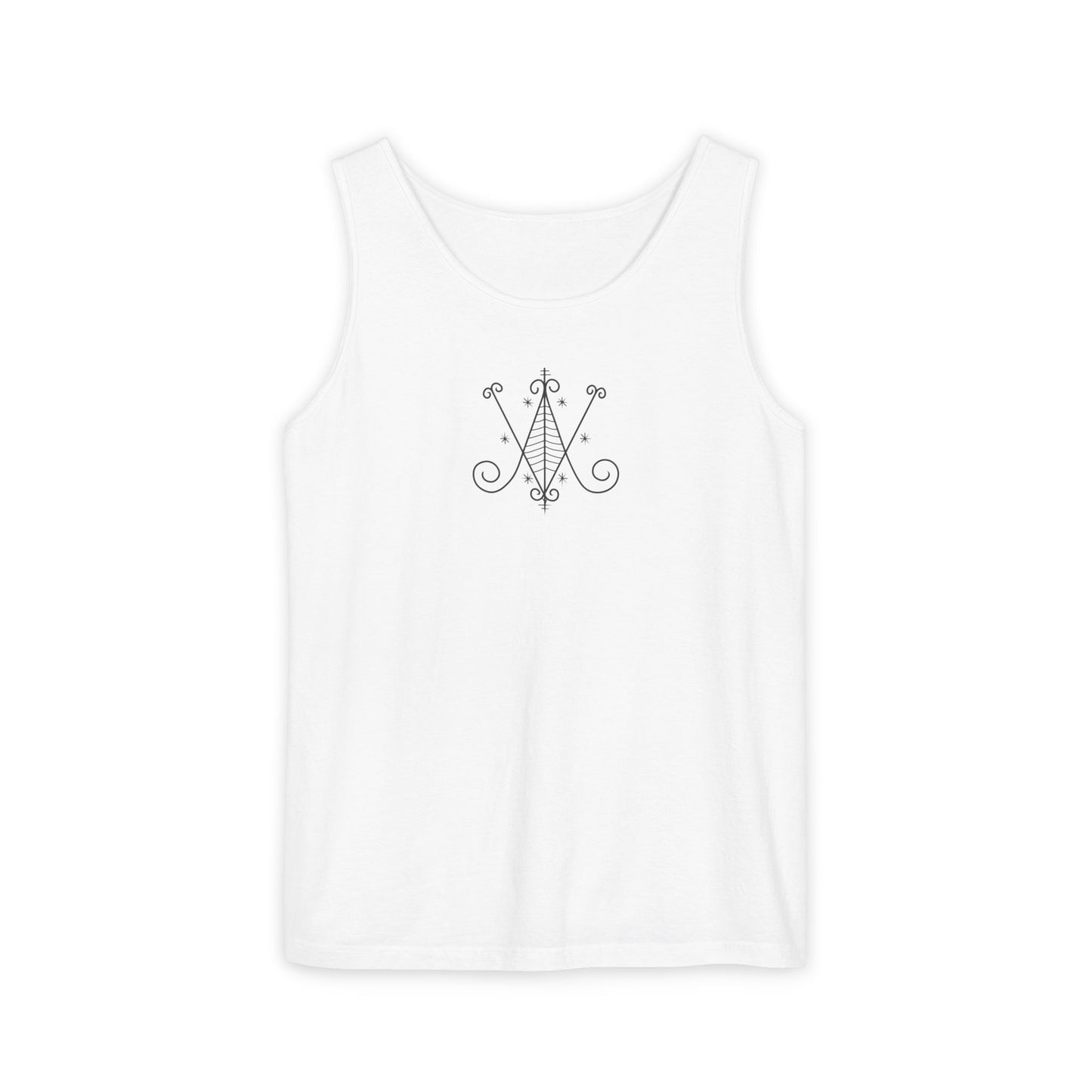 Uni Tank-Top Ayizan veve, Black on White