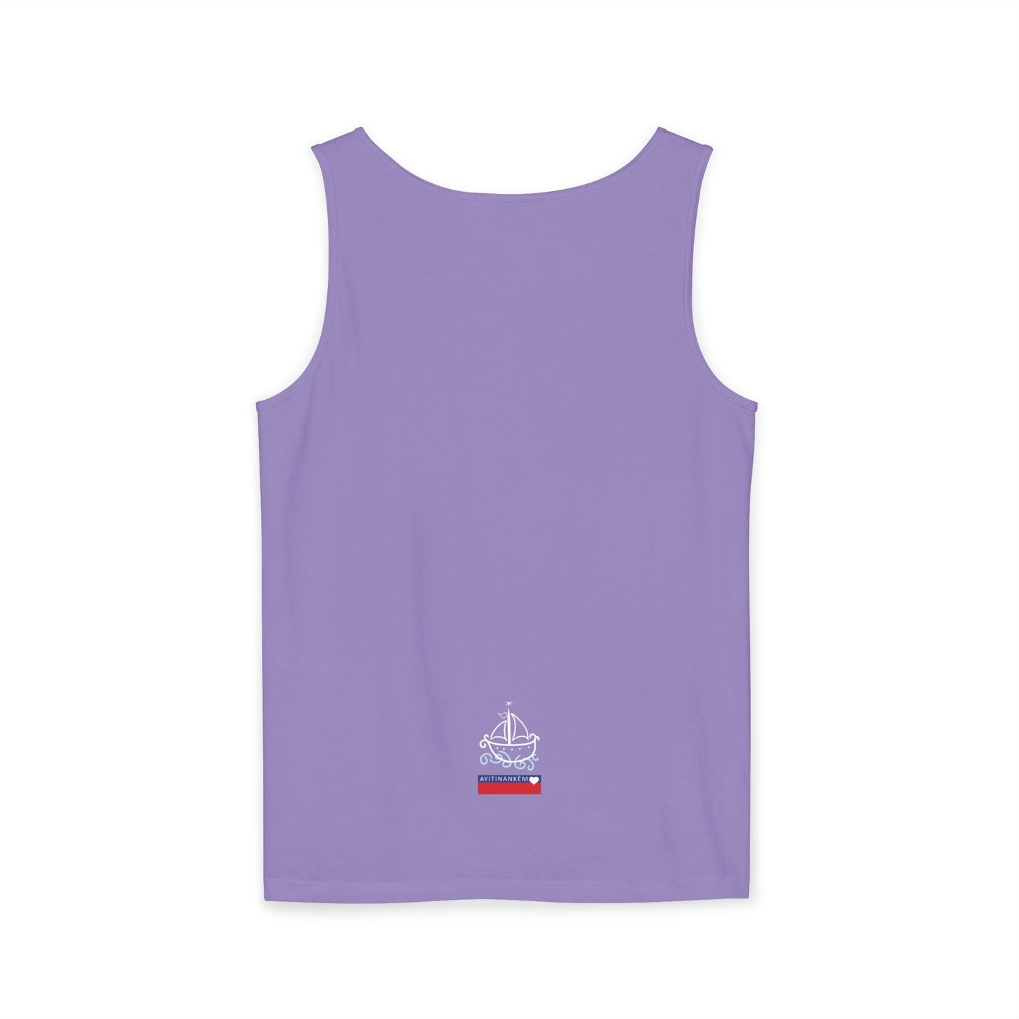 Uni Tank-Top Agwe veve, White on Violet