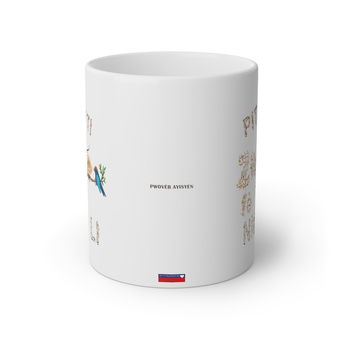 "PITI PITI ZWAZO FÈ NICH LI" <> Haiti mug